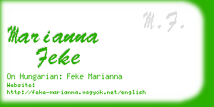 marianna feke business card